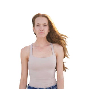 Dapplebay Tulum Bra Tank-Nude-S