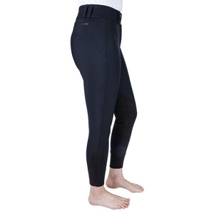 Equine Couture Charlotte Suede Knee Patch Breech- Black- 32
