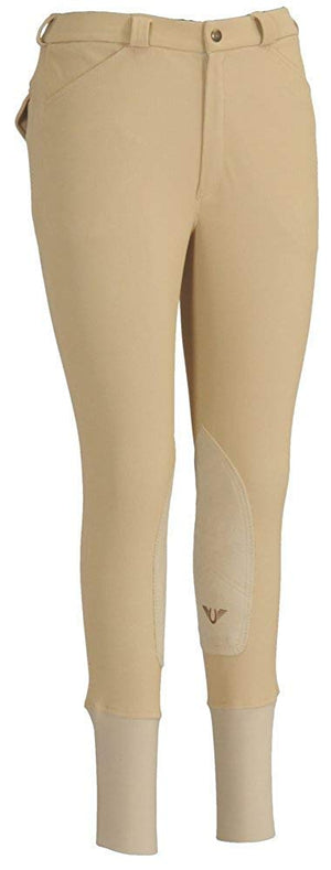 TuffRider Men's Ribb Patrol 4 Pockets Knee Patch Breeches - Light Tan - 46
