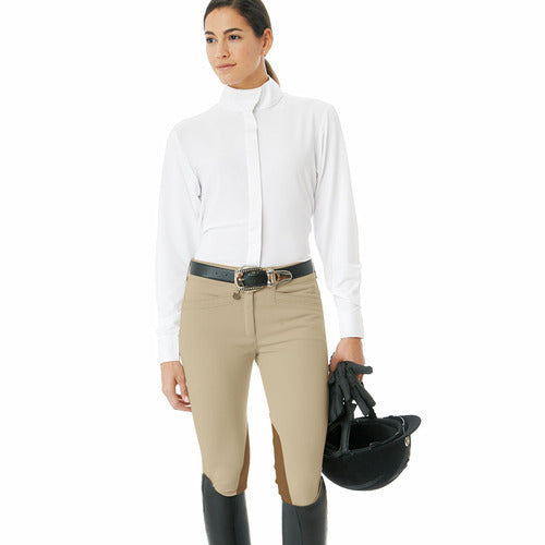 Ovation Ladies Celebrity Euroweave DX Slim Secret Knee Patch Breeches - Regular CLOSEOUT