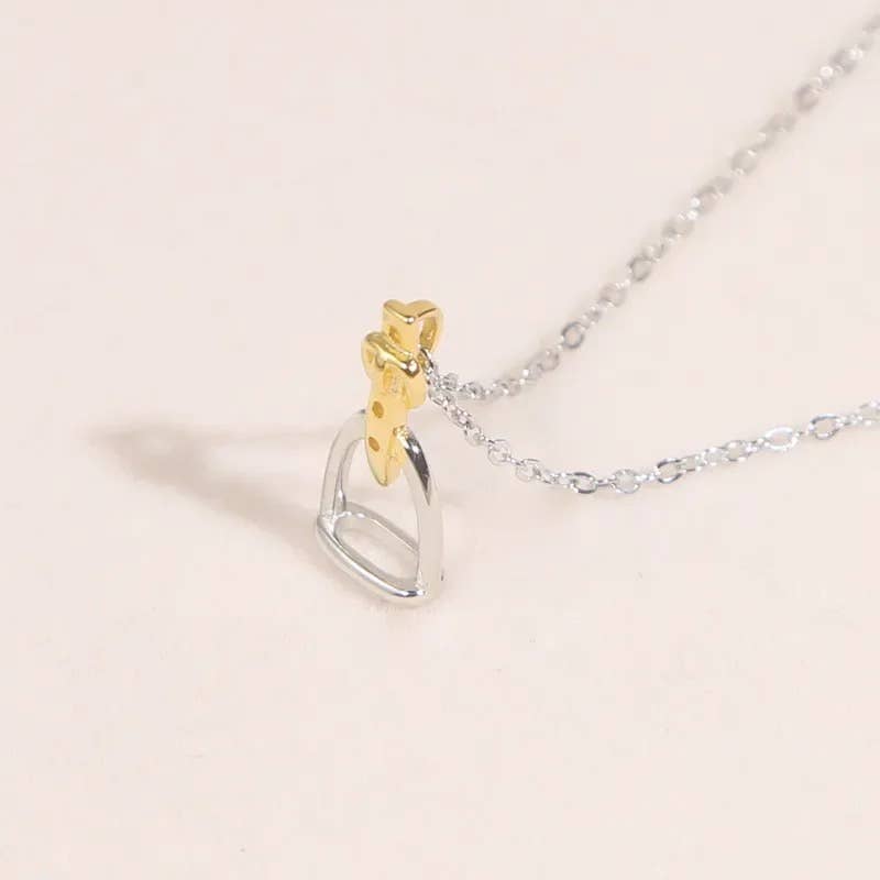 Westrian International - English Saddle Stirrup Iron Sterling Silver Necklace