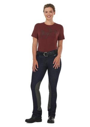 Kerrits Stretch Denim Extended Knee Patch Bootcut Breech