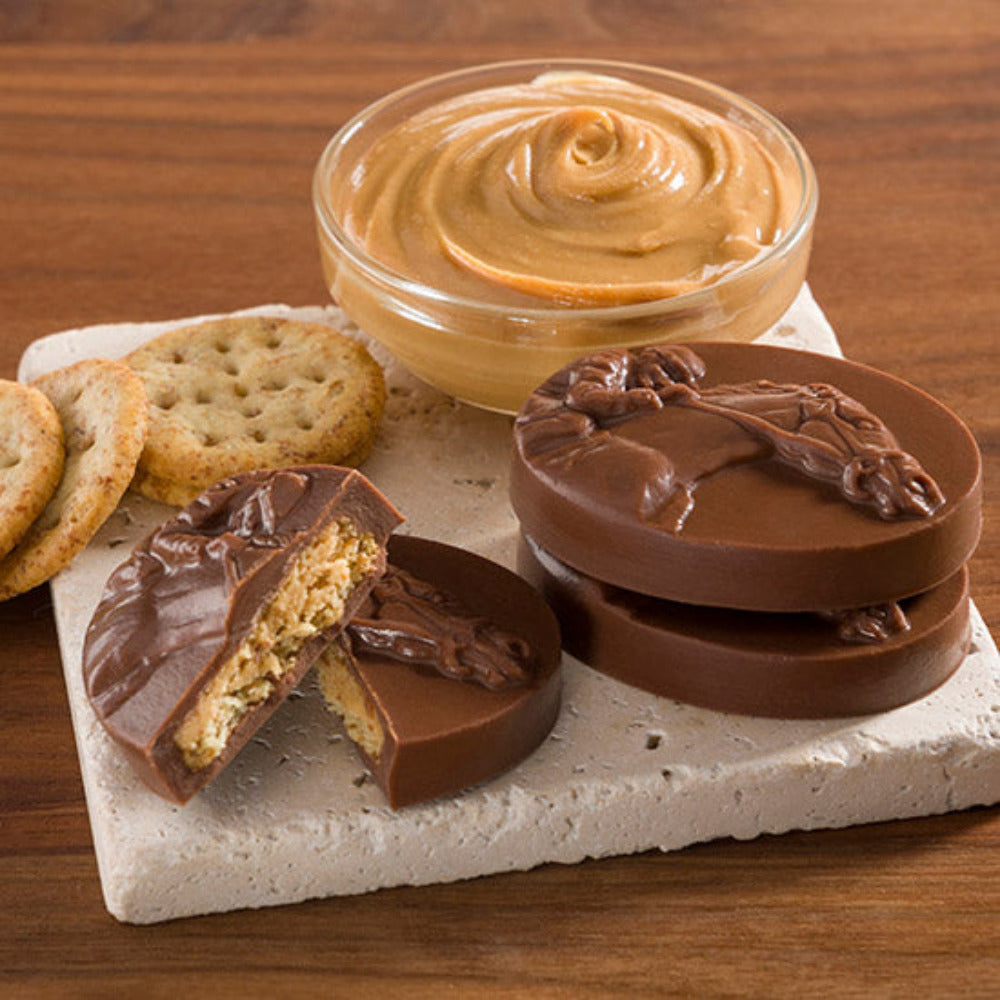 Dark Horse Chocolates Peanut Butter Milk Chocolate Sea Biscuits Gable Box - 6 pc.