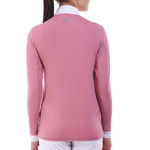 Equine Couture Ladies IceFill Sun Shirt-Foxglove Pink-M