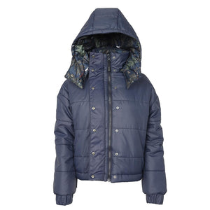 Dapplebay Reversible Puffer Jacket - Navy/Autumn Toile-S