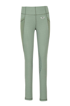 TuffRider Children's Minerva EquiCool Tights - Duck Green - Medium