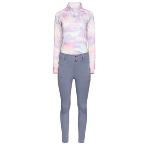Dapplebay Lavender Haze 1/4 Zip Light Riding Top-Lavender-S