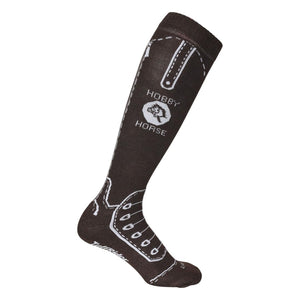 TuffRider Hobby Horse Cotton Competition Ladies Socks-Brown