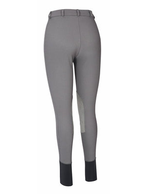TuffRider Ladies Ribb Knee Patch Breeches - Dark Charcoal - 26