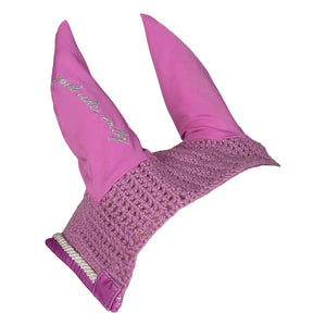 Dapplebay Equestrian Toile Fly Veil-Rose/White-Oversize