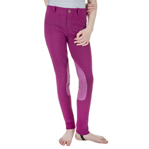 TuffRider Children'S Starter Lowrise Pull-On Jods - Plum Caspia - 12