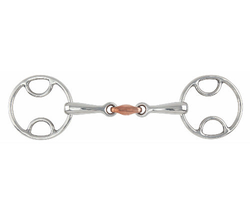 Shires Bevel Bit With Copper Lozenge - The Carousel Horse 
