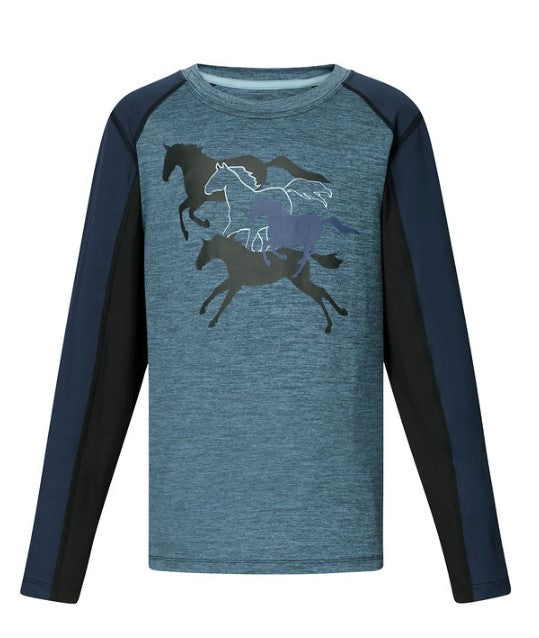 Kerrits Kids Round Up Base Layer Long Sleeve T-Shirt CLOSEOUT