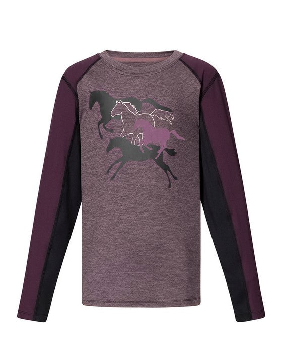 Kerrits Kids Round Up Base Layer Long Sleeve T-Shirt CLOSEOUT