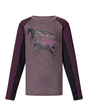 Kerrits Kids Round Up Base Layer Long Sleeve T-Shirt CLOSEOUT