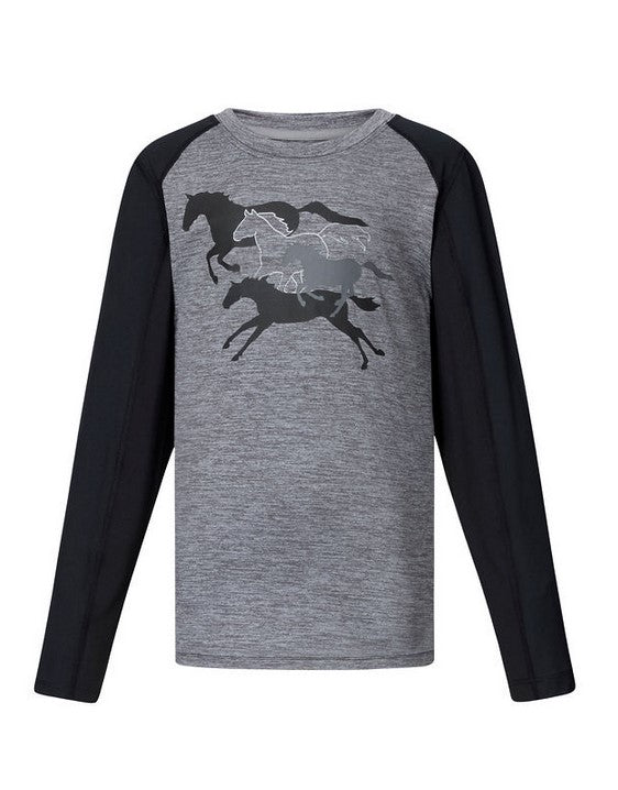 Kerrits Kids Round Up Base Layer Long Sleeve T-Shirt CLOSEOUT