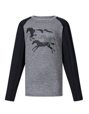 Kerrits Kids Round Up Base Layer Long Sleeve T-Shirt CLOSEOUT