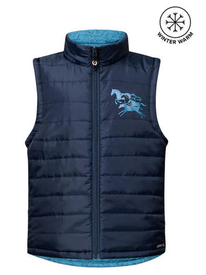 Kerrits Kids Round Up Reversible Quilted Riding Vest CLOSEOUT