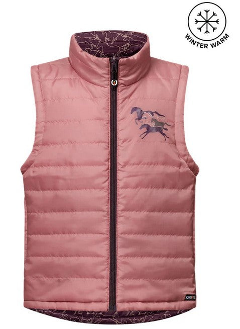 Kerrits Kids Round Up Reversible Quilted Riding Vest CLOSEOUT