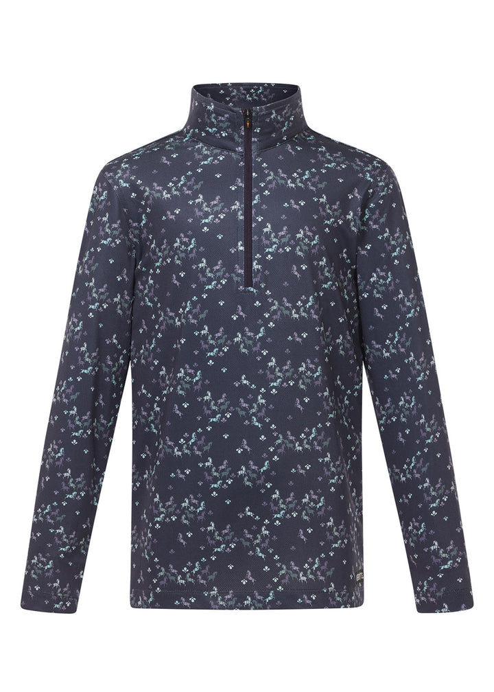 Kerrits Kids In The Zone Coolcore Long Sleeve Shirt-Prints