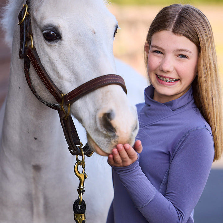 Kerrits Kids Wrap Neck Tech Top-Solid