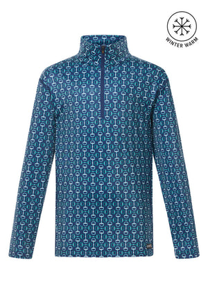 Kerrits Quarter Zip Fleece Tech Top-Print