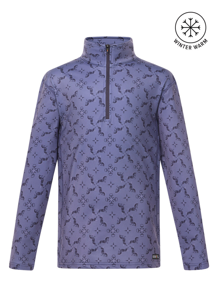 Kerrits Quarter Zip Fleece Tech Top-Print CLOSEOUT - The Carousel Horse 