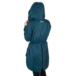 Equine Couture Element Rain Jacket - Stone Blue - XXXL