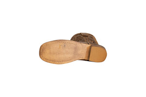 TuffRider Toddler's Rocky Mountain Square Toe Western Boot- Brown- 6T
