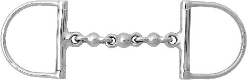 Korsteel Stainless Steel Waterford Hunter Dee Ring Snaffle Bit