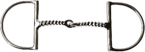 Korsteel JP Stainless Steel Corkscrew Mouth Dee Ring Snaffle Bit