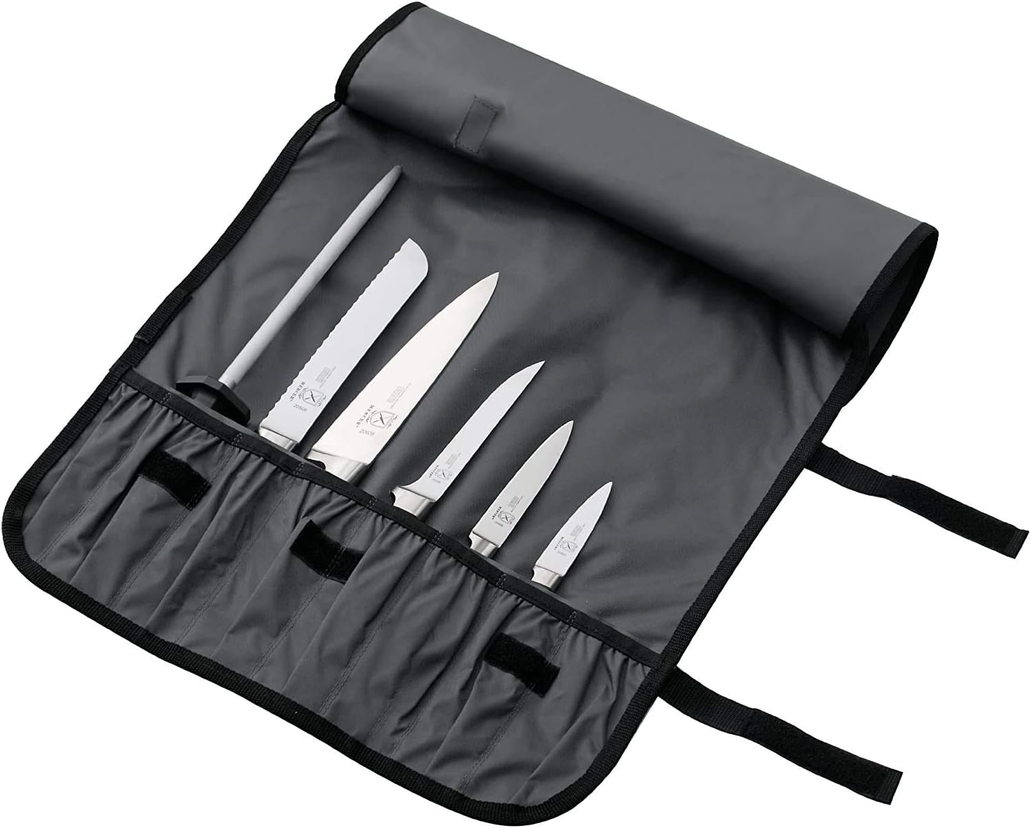 Mercer Culinary 7-Pocket Knife Roll, Black