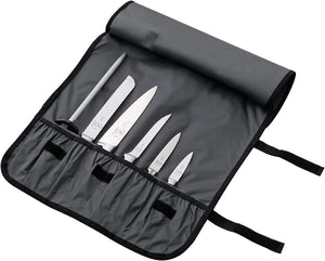 Mercer Culinary 7-Pocket Knife Roll, Black