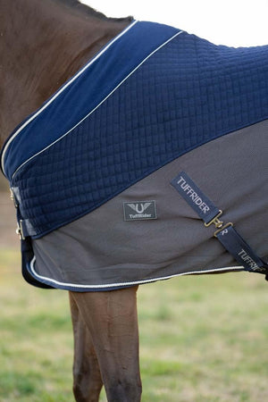 TuffRider Hybrid Standard Neck Cooler-Navy/Gray-75