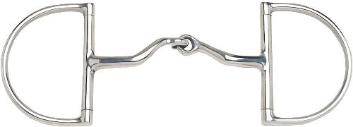 Korsteel JP Stainless Steel Jointed Port Hunter Dee Ring Snaffle Bit - The Carousel Horse 