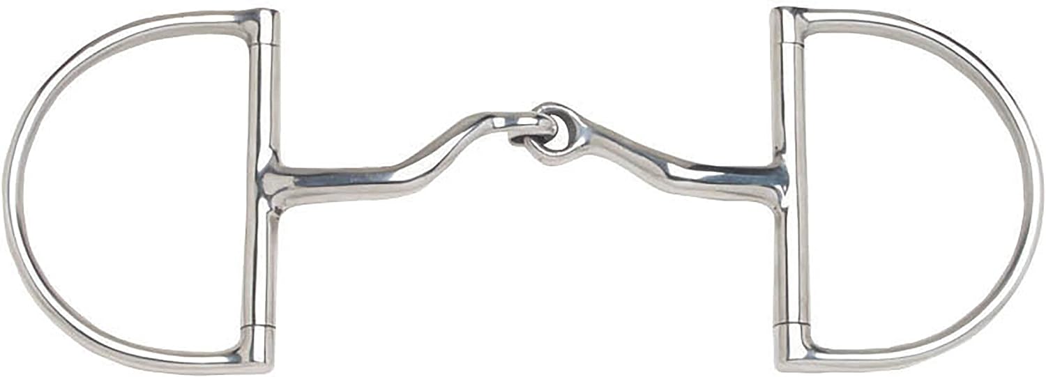 Korsteel JP Stainless Steel Jointed Port Hunter Dee Ring Snaffle Bit