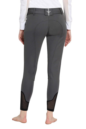 TUFFRIDER LADIES YETI SOFT SHELL KNEE PATCH BREECHES - Charcoal - 36