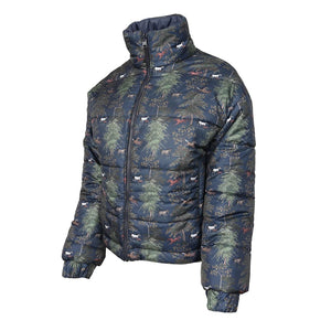 Dapplebay Reversible Puffer Jacket - Navy/Autumn Toile-S