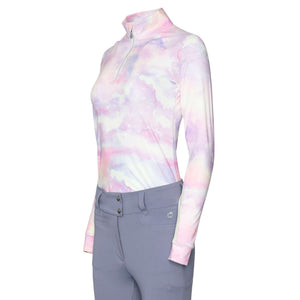 Dapplebay Lavender Haze 1/4 Zip Light Riding Top-Lavender-S