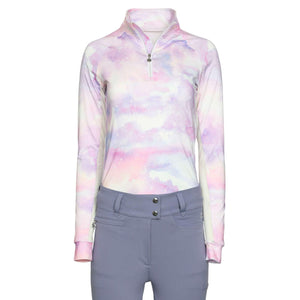 Dapplebay Lavender Haze 1/4 Zip Light Riding Top-Lavender-XS