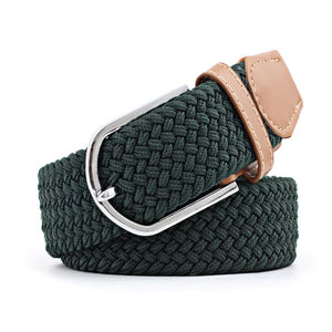 TuffRider FlexiFit  Stretch Braided Riding Belt-Regular-Dark Green