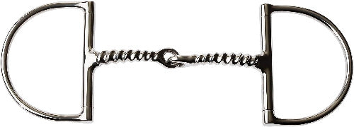 Korsteel Stainless Steel Corkscrew Dee Ring Snaffle Bit