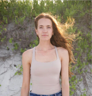 Dapplebay Tulum Bra Tank-Nude-S