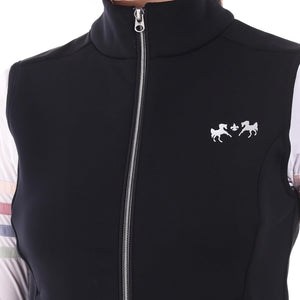 Equine Couture Ladies Techno Vest- Black- S