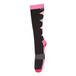 TUFFRIDER NEON WINTER ARGYLE SOCKS - Neon Pink