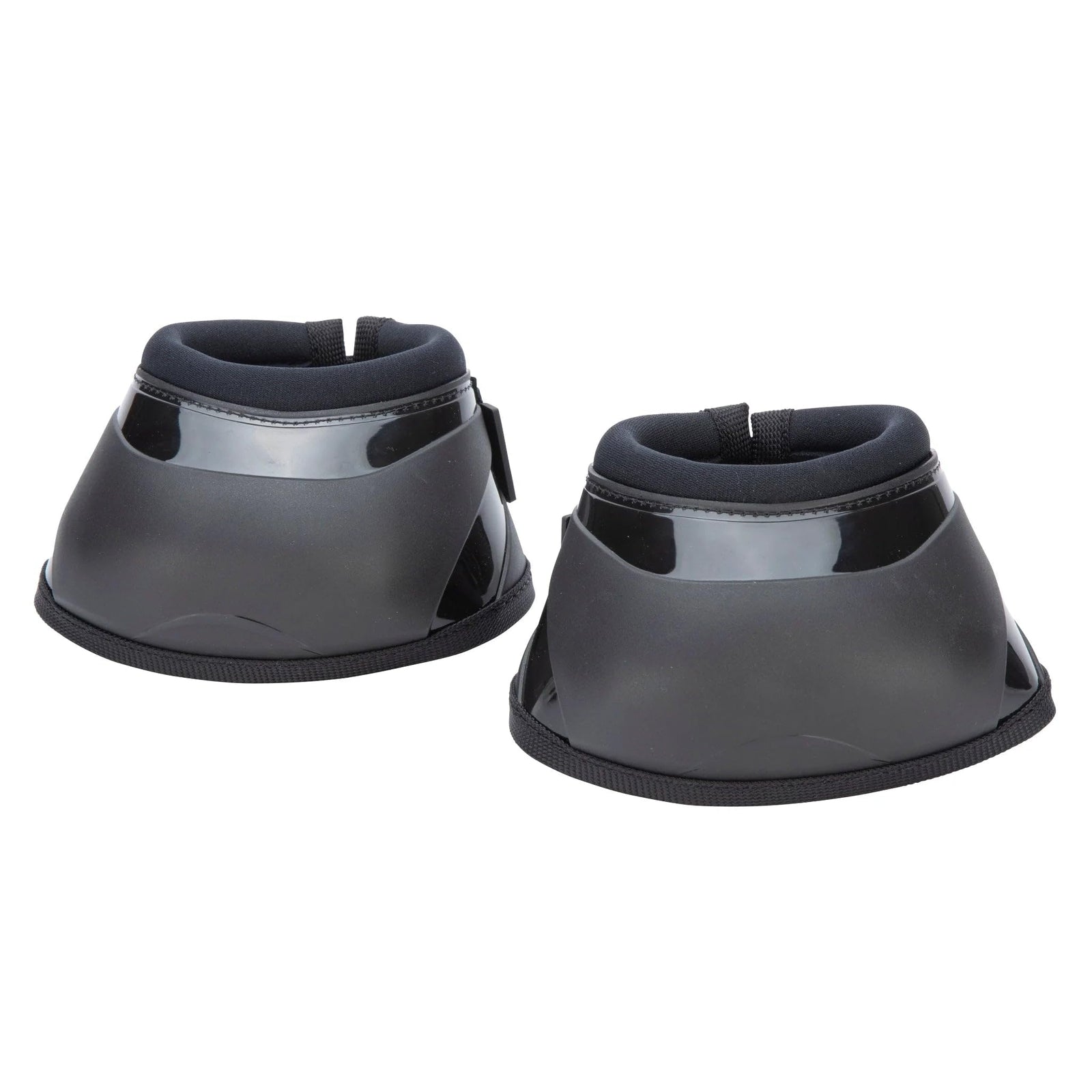 Shires Arma Hard Over Reach Boots - Durable Hard Shell Impact Protection Bell Boots for Hooves and Heels Black/X-Full