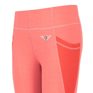 TuffRider Children's Minerva EquiCool Tights - Holly Berry - XS