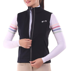 Equine Couture Ladies Techno Vest- Black- S