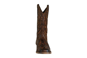 TuffRider Ladies Jackson Square Toe Western Boot- Brown- 9