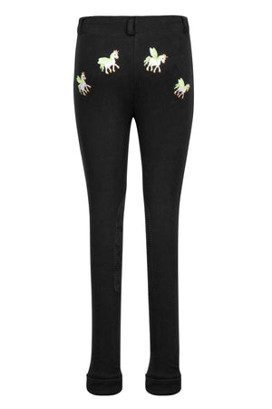 TuffRider Children's Unicorn Pull-On Jodhpurs - Black - 8